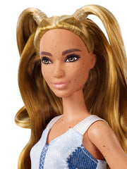PAPUSA BARBIE FASHIONISTA BLONDA CU CODITE