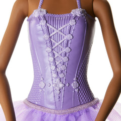 PAPUSA BARBIE BALERINA CREOLA CU COSTUM LILA