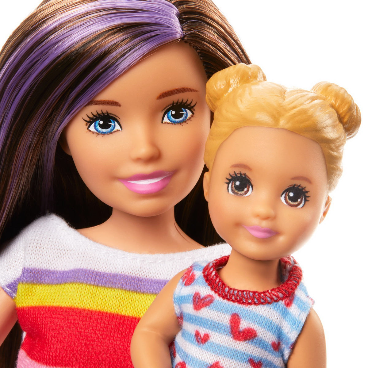 PAPUSA BARBIE MAMICA CU COPILAS SI TRICICLETA