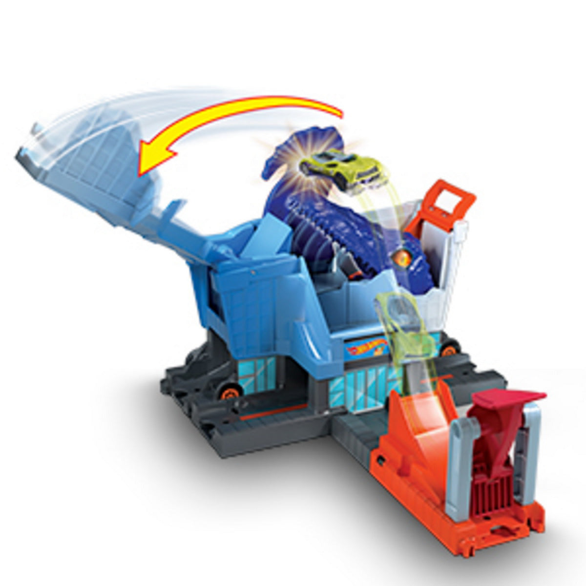 CITY CURSA CU OBSTACOL T-REX ATACA MAGAZINUL ALIMENTAR