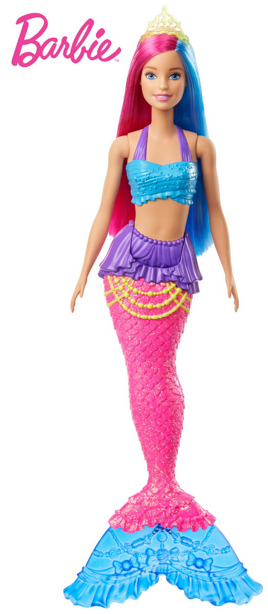 BARBIE PAPUSA SIRENA CU CORONITA VERDE