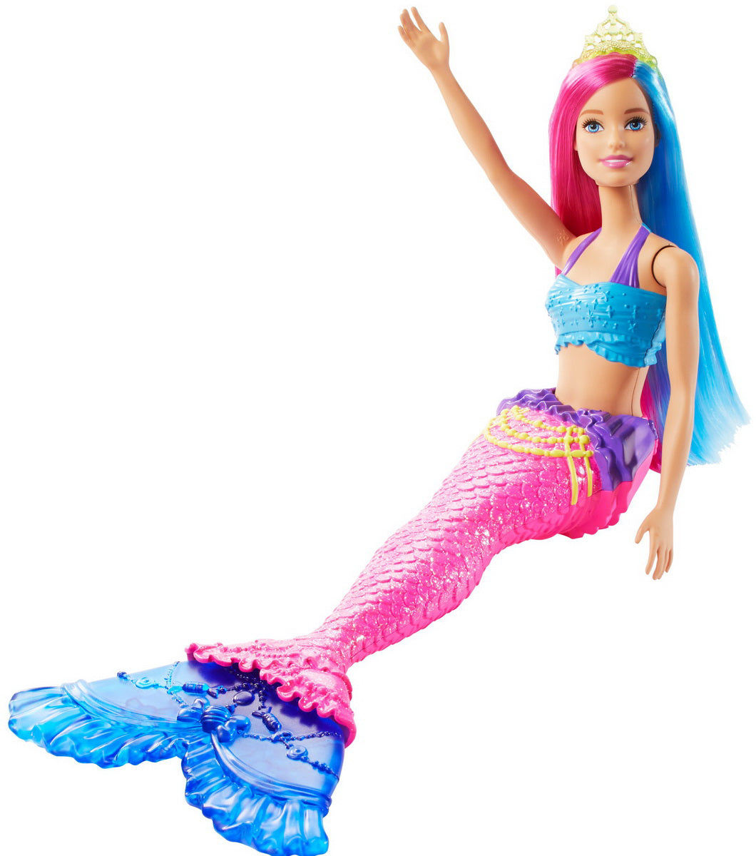 BARBIE PAPUSA SIRENA CU CORONITA VERDE