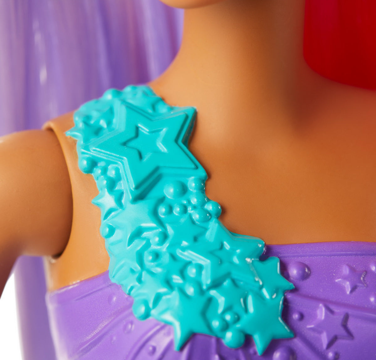 BARBIE PAPUSA SIRENA CU PARUL IN DOUA CULORI