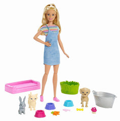 BARBIE FAMILY SET DE JOACA PAPUSA CU ANIMALUTELE