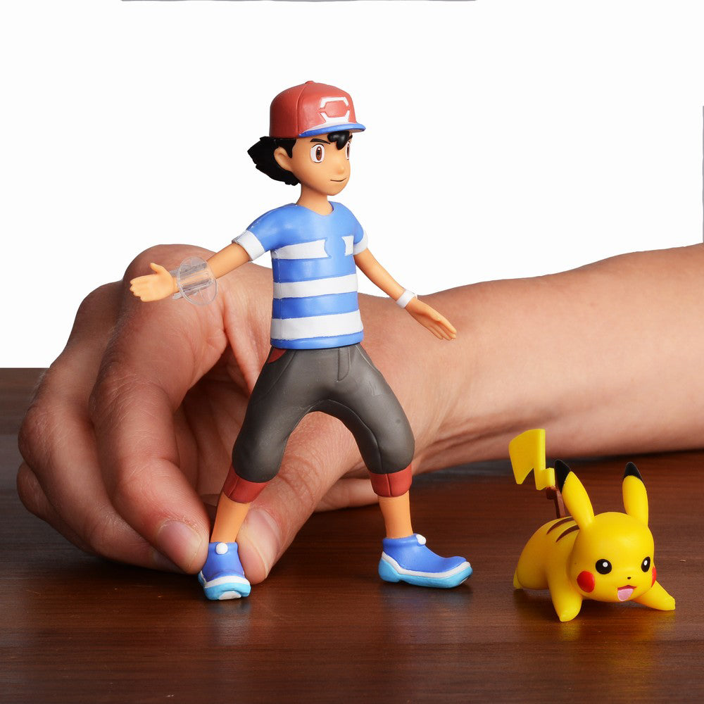 POKEMON FIGURINE ASH SI PIKACHU
