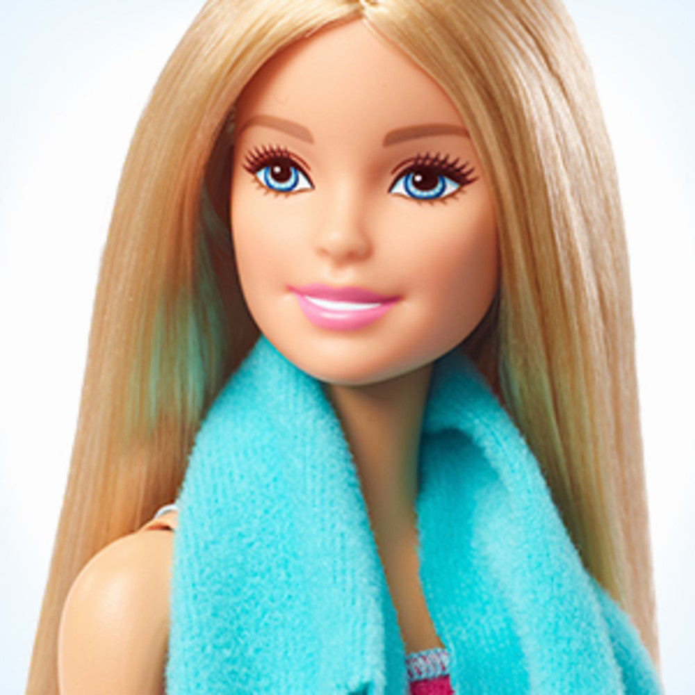 BARBIE SET BAIE CU DUS SI PAPUSA BLONDA