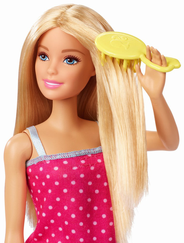 BARBIE SET BAIE CU DUS SI PAPUSA BLONDA