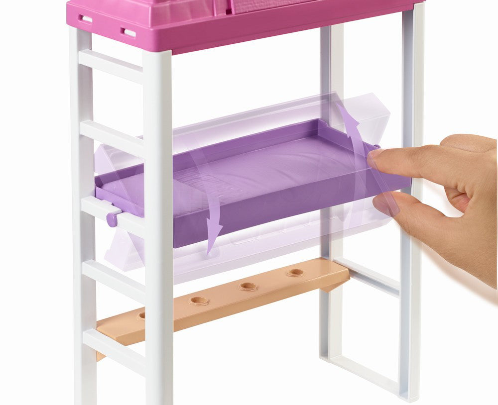 BARBIE SET DORMITOR CU PAPUSA PAR SATEN