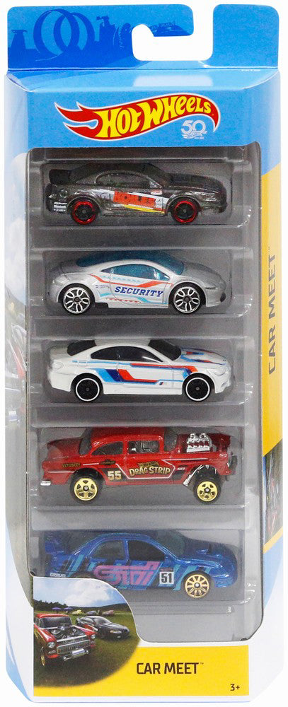 SET 5 MASINUTE HOT WHEELS CAR MEET