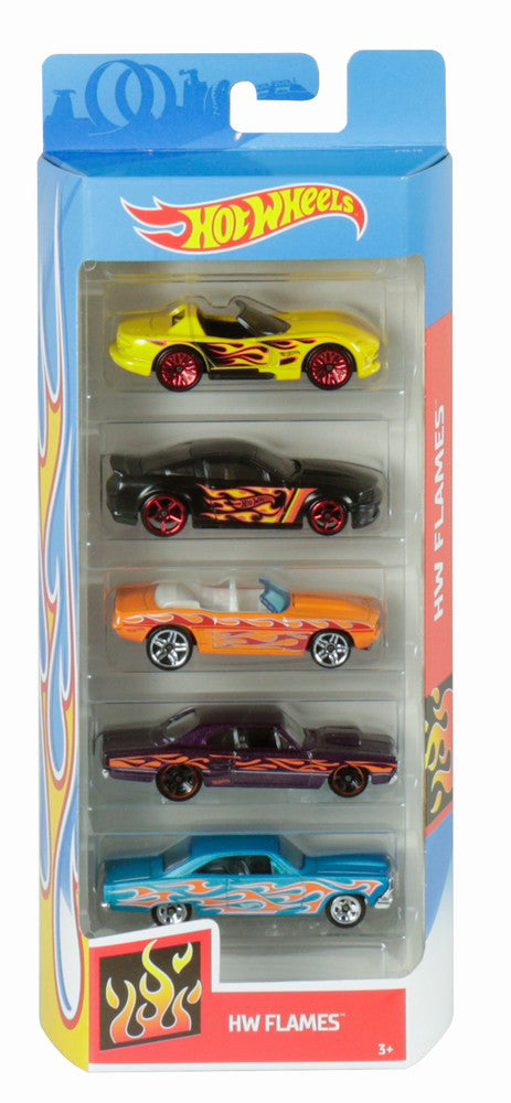 SET 5 MASINI HOT WHEELS FLAMES