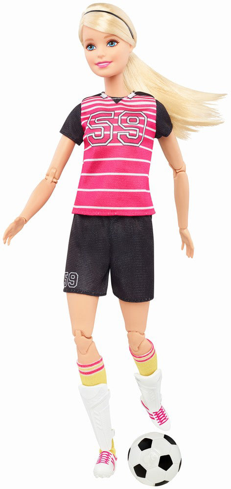 BARBIE PAPUSA JUCATOARE DE FOTBAL