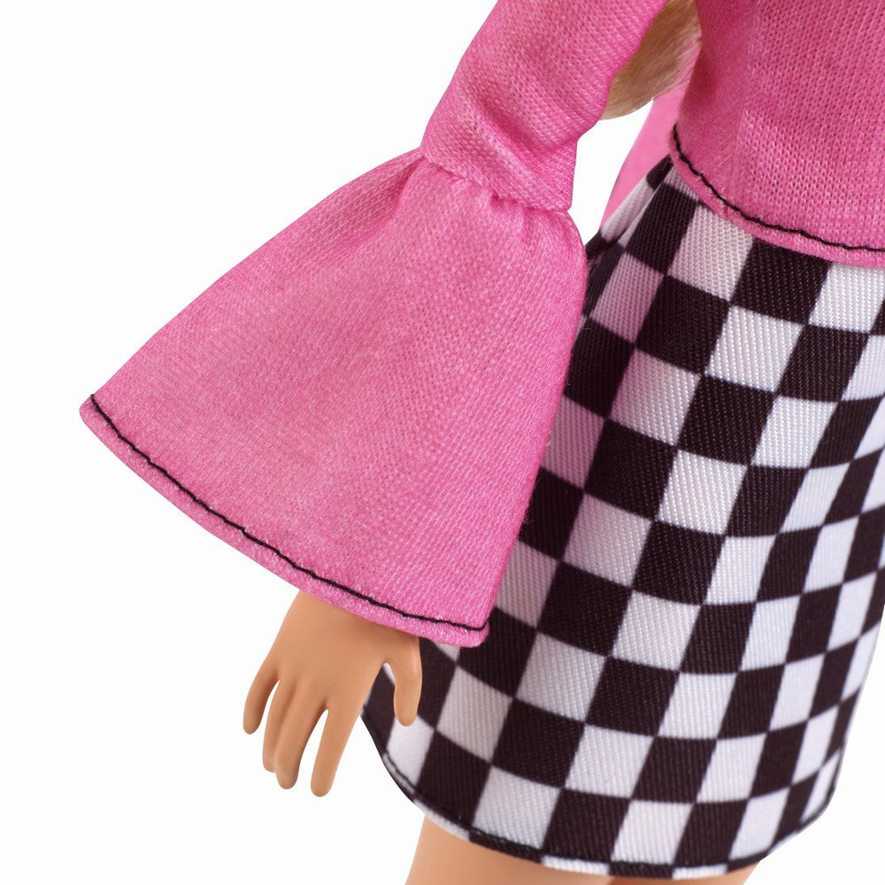 PAPUSA BARBIE FASHIONISTA BLONDA CU OCHELARI