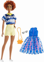 PAPUSA BARBIE FASHIONISTA CREATA CU HAINUTE DE SCHIMB