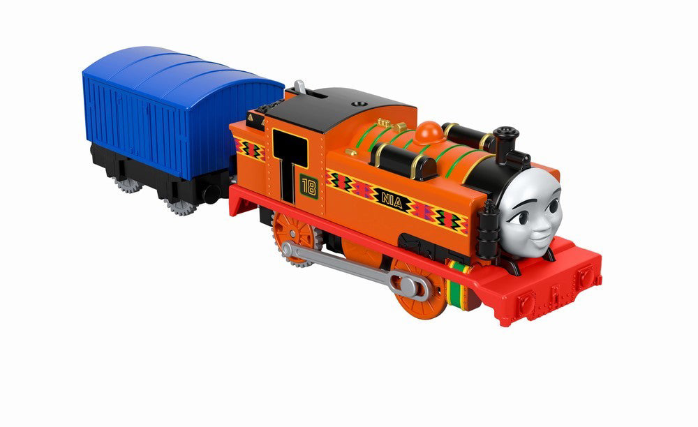 THOMAS TRACKMASTER LOCOMOTIVA NIA CU VAGON