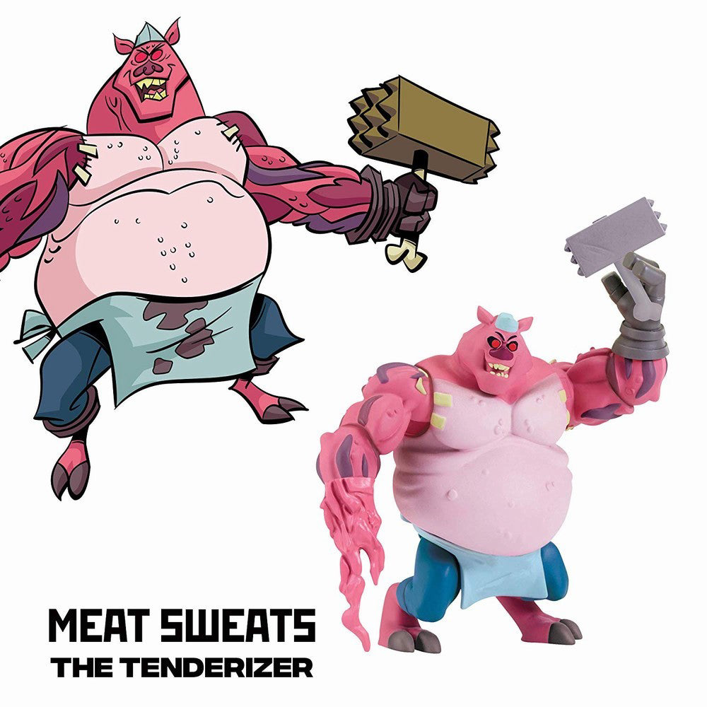 TESTOASELE NINJA FIGURINA MEAT SWEATS CU ACCESORII