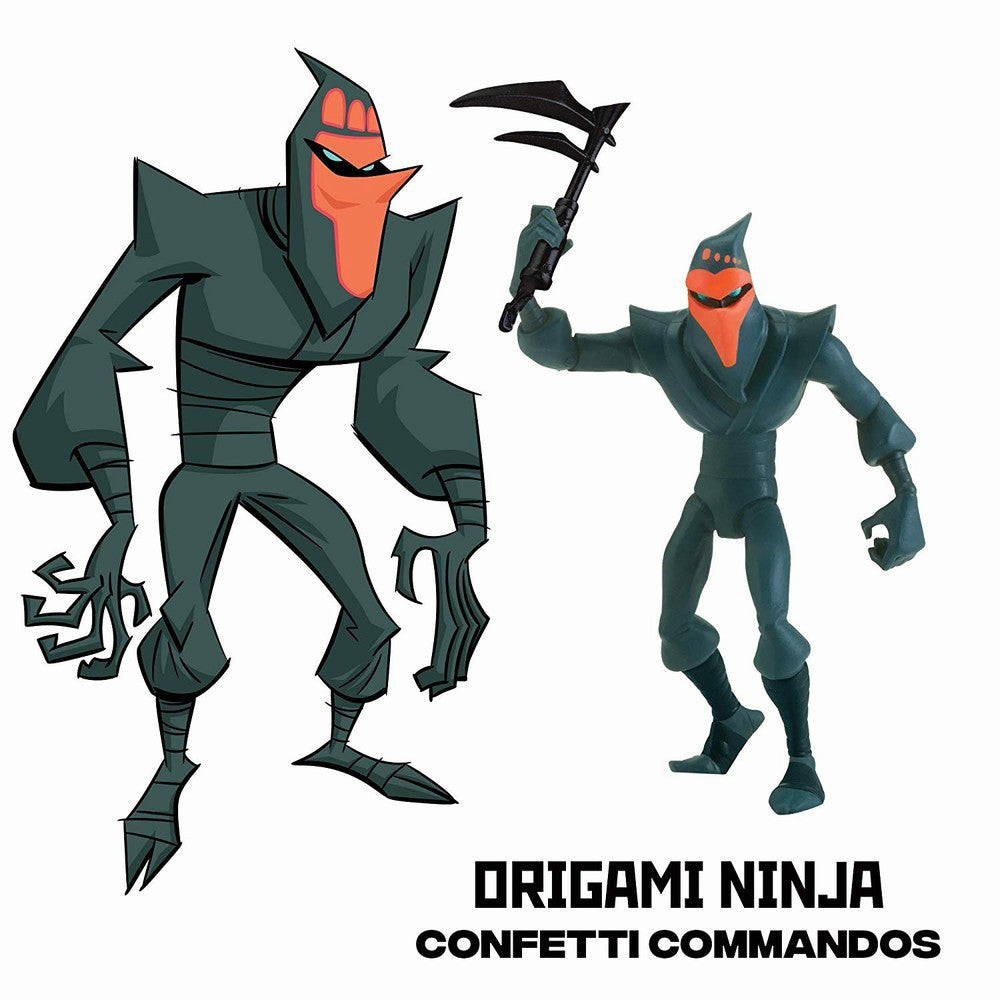 TESTOASELE NINJA FIGURINA ORIGAMI CU ACCESORII