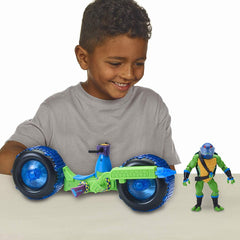 TESTOASELE NINJA VEHICUL CU FIGURINA LEONARDO