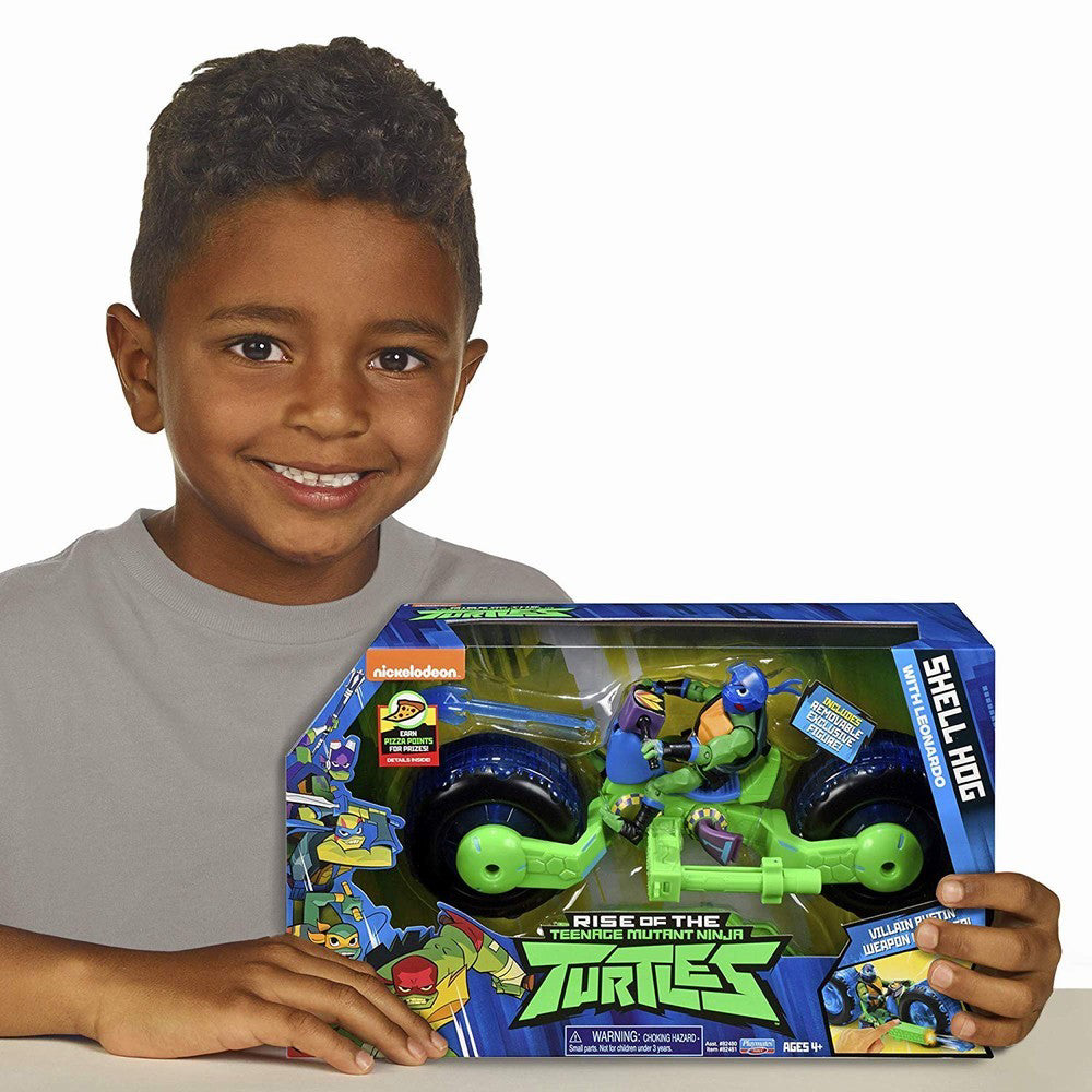 TESTOASELE NINJA VEHICUL CU FIGURINA LEONARDO
