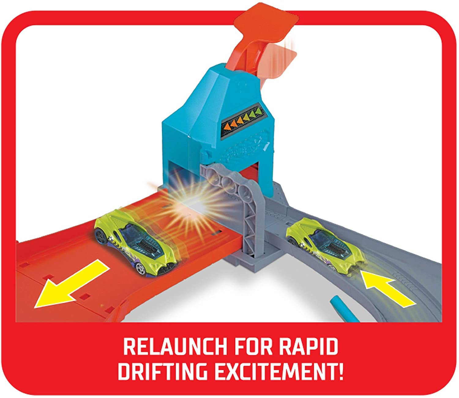 HOT WHEELS CIRCUIT PENTRU DRIFT CU LANSATOR SI MASINUTA EXCLUSIVA