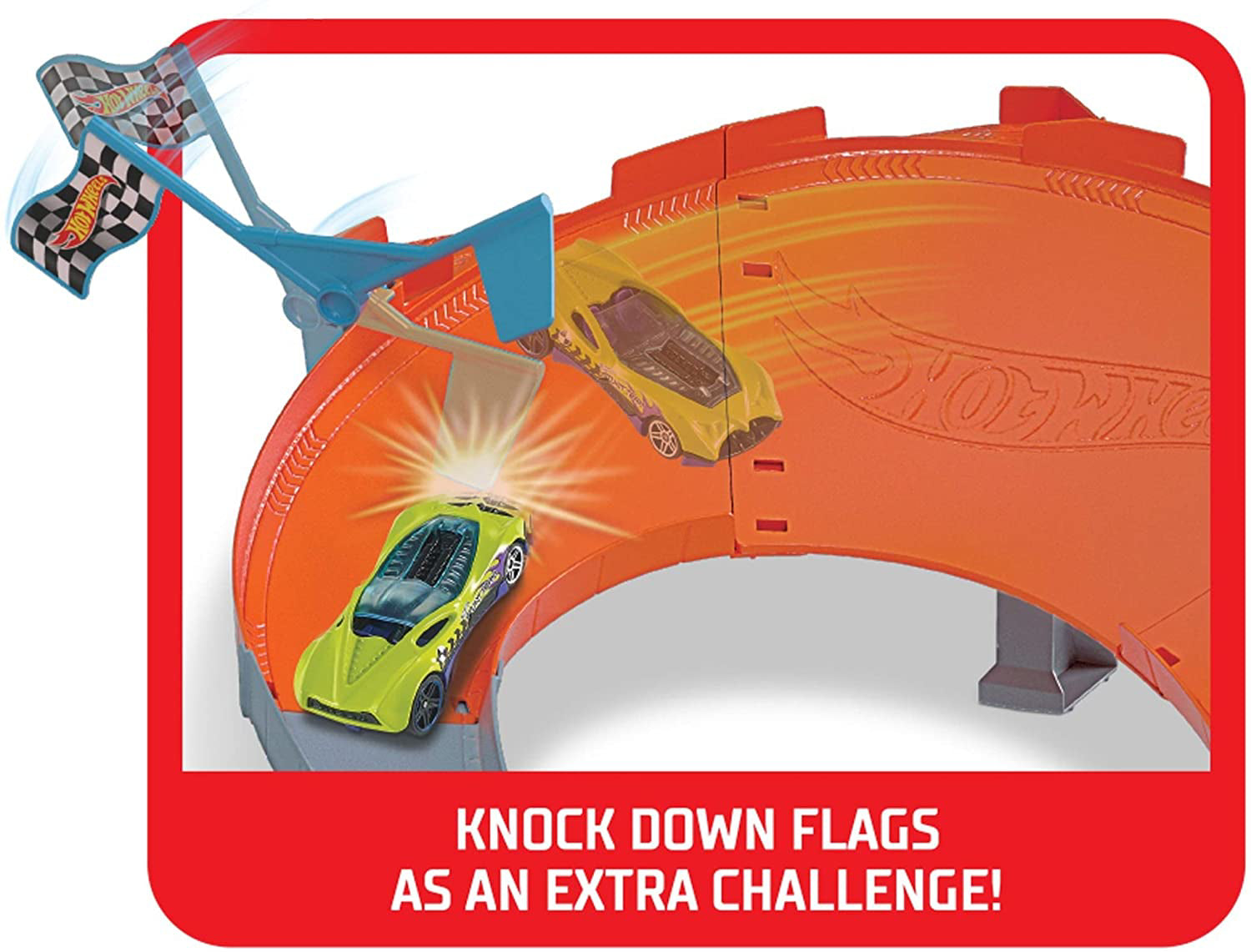 HOT WHEELS CIRCUIT PENTRU DRIFT CU LANSATOR SI MASINUTA EXCLUSIVA