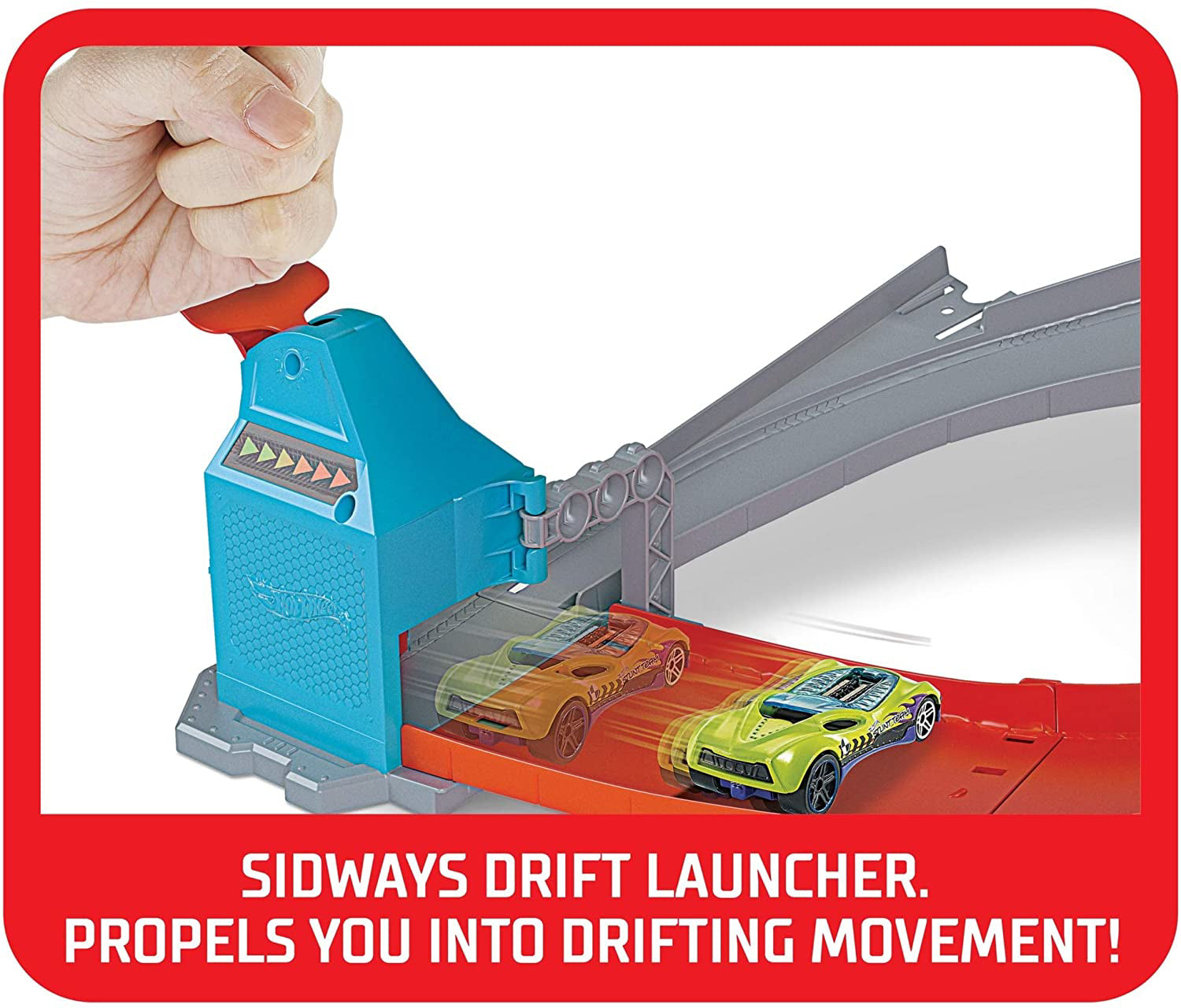 HOT WHEELS CIRCUIT PENTRU DRIFT CU LANSATOR SI MASINUTA EXCLUSIVA