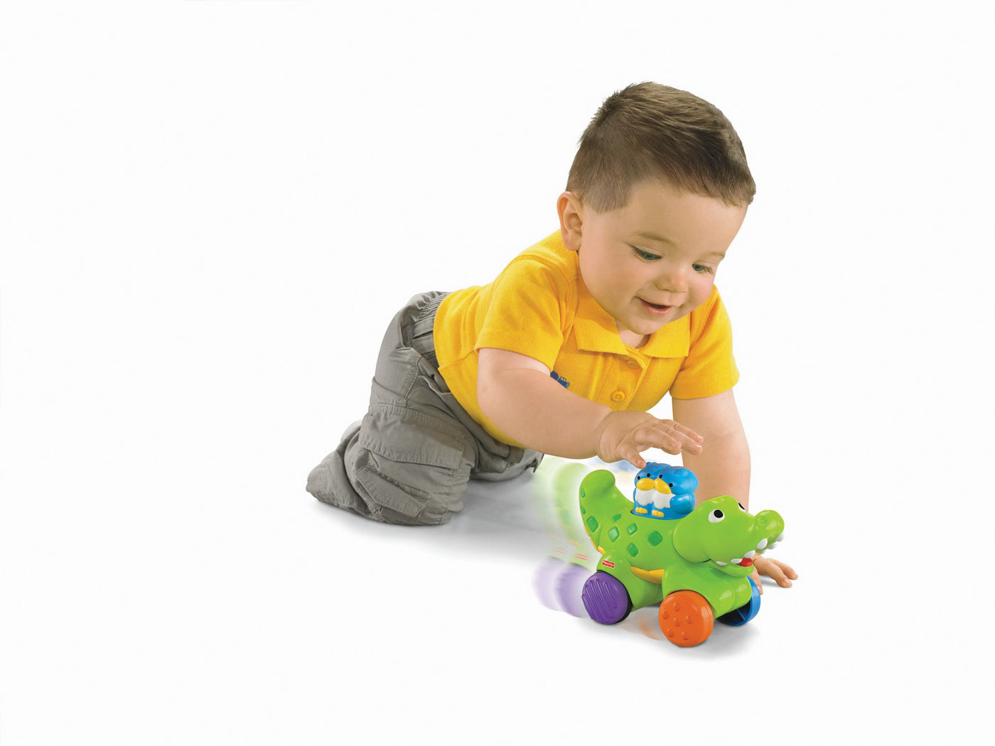 FISHER PRICE JUCARIE BEBE CROCODIL PRESS AND GO