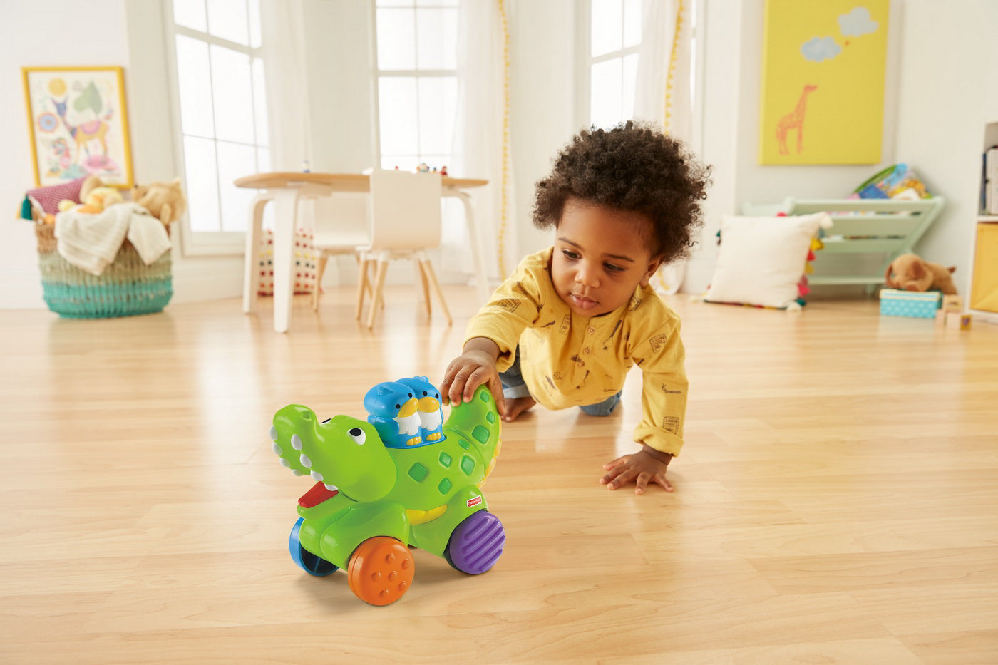 FISHER PRICE JUCARIE BEBE CROCODIL PRESS AND GO