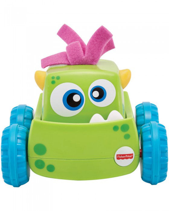 FISHER PRICE MASINUTA BEBE MONSTRULETUL VERDE PLIMBARET