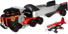 SET CAMION SI MASINA SPORT HOT WHEELS SKY SHOW RIG