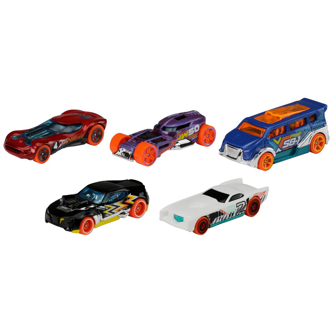 SET 5 MASINUTE HOT WHEELS TRACK STARS