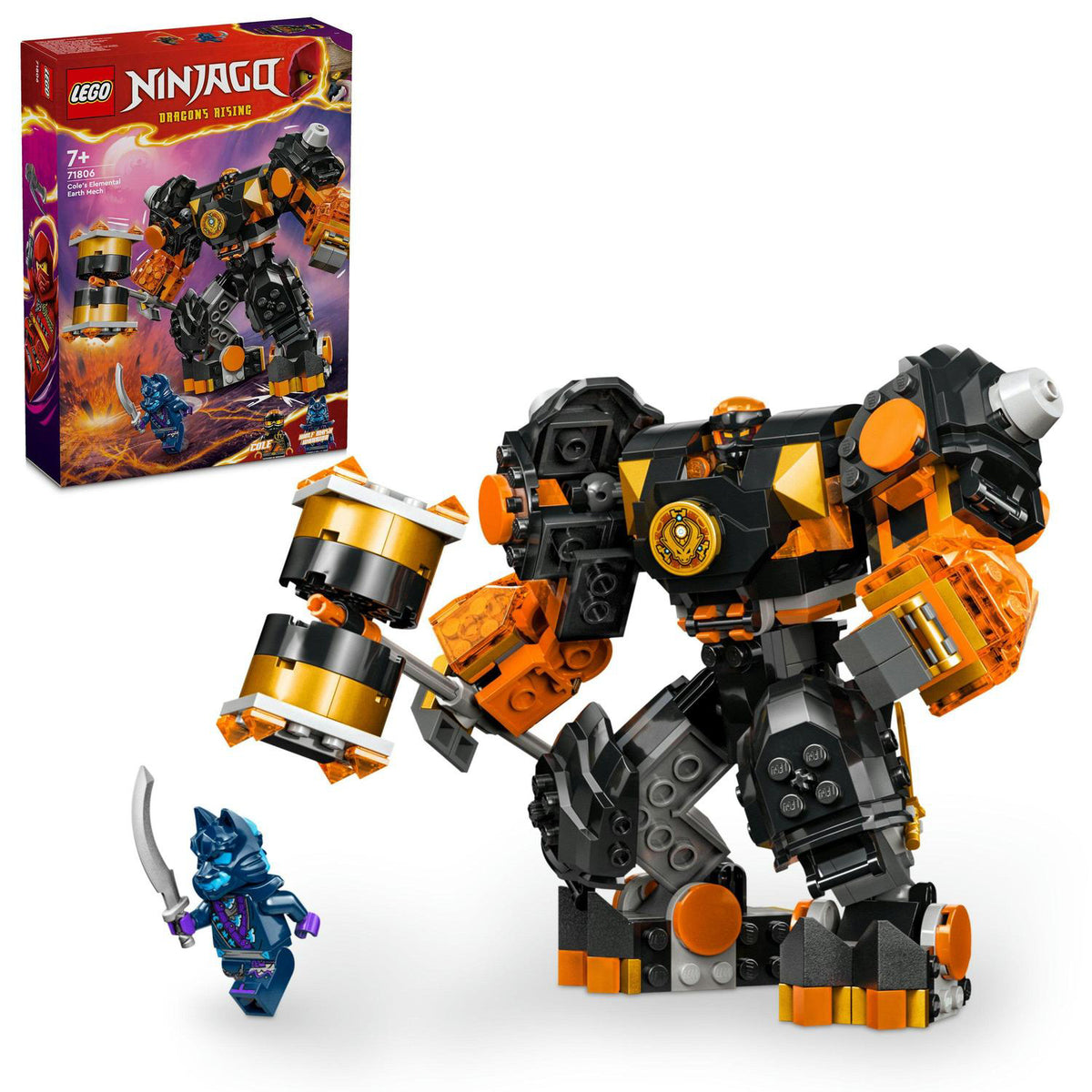 LEGO® Ninjago® - Robotul stihie de pamant al lui Cole 71806, 235 piese