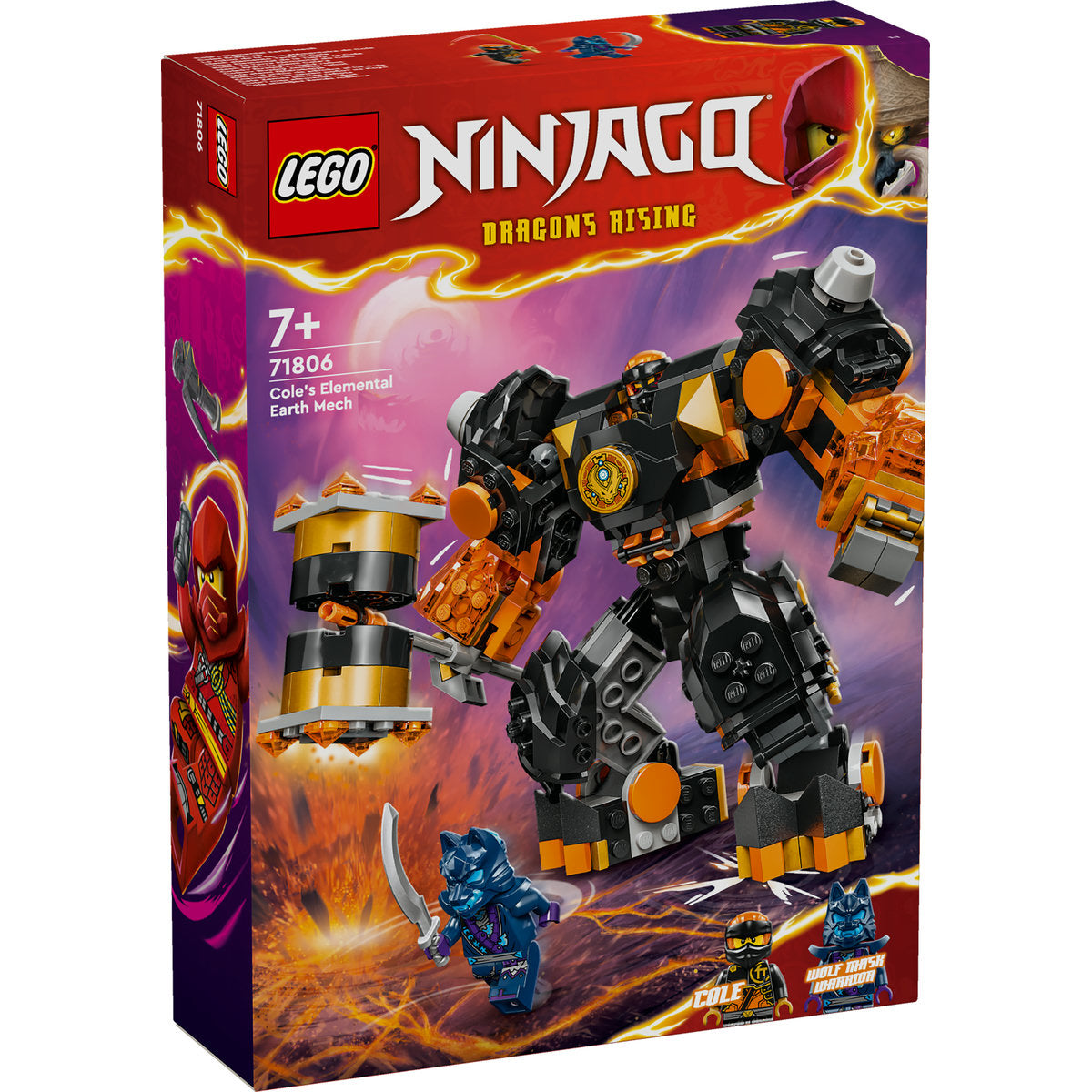 LEGO® Ninjago® - Robotul stihie de pamant al lui Cole 71806, 235 piese