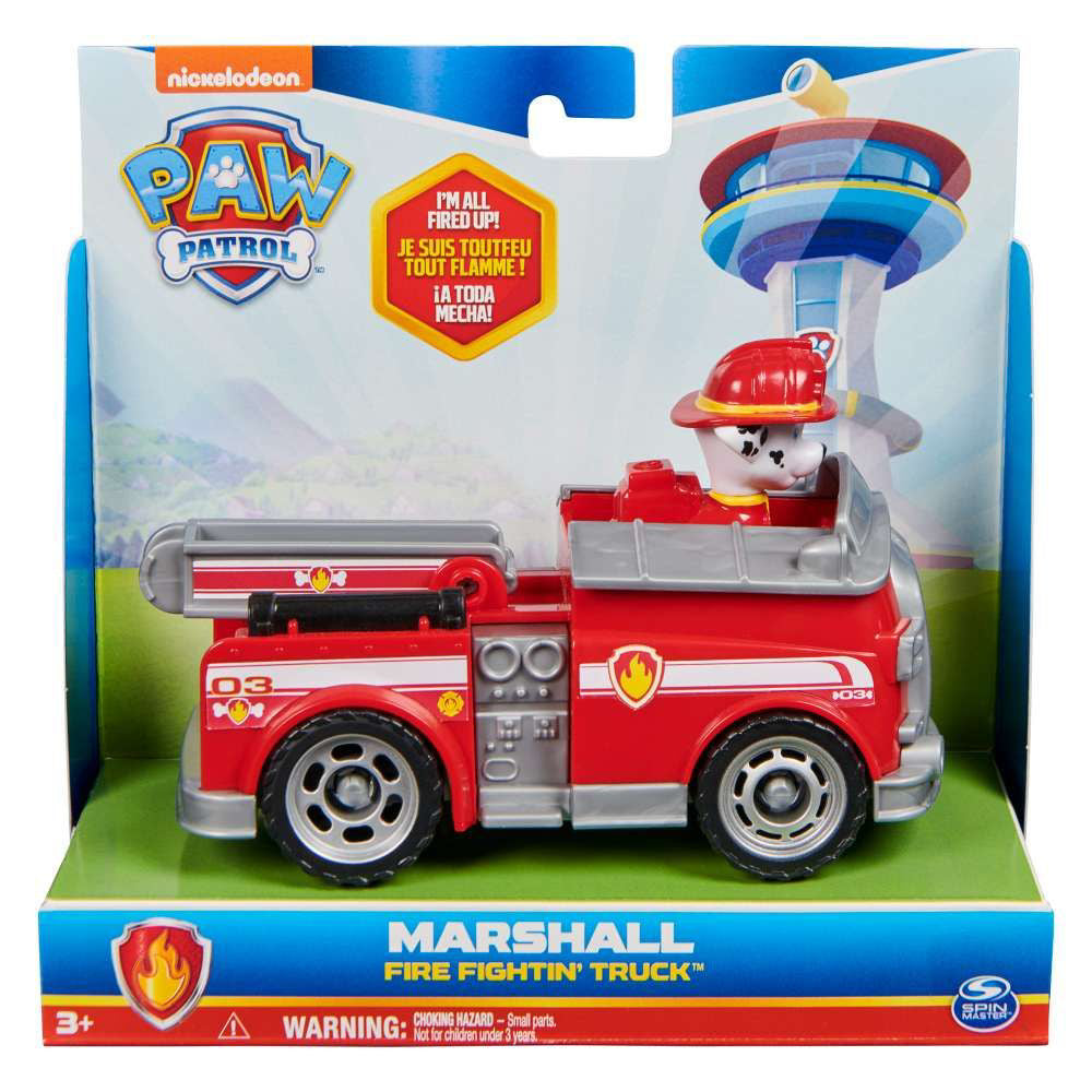 Figurina si Vehicul Paw Patrol Marshall Masina de Pompieri, SPM6064450-20137509