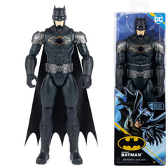 Figurina Spin Master Combat Batman in Armura Neagra cu Elemente Argintii 25cm, SPM6055697-20138361