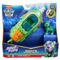 Figurina si Vehicul Paw Patrol  Aqua Rocky's Sawfish, SPM6065229-20139009