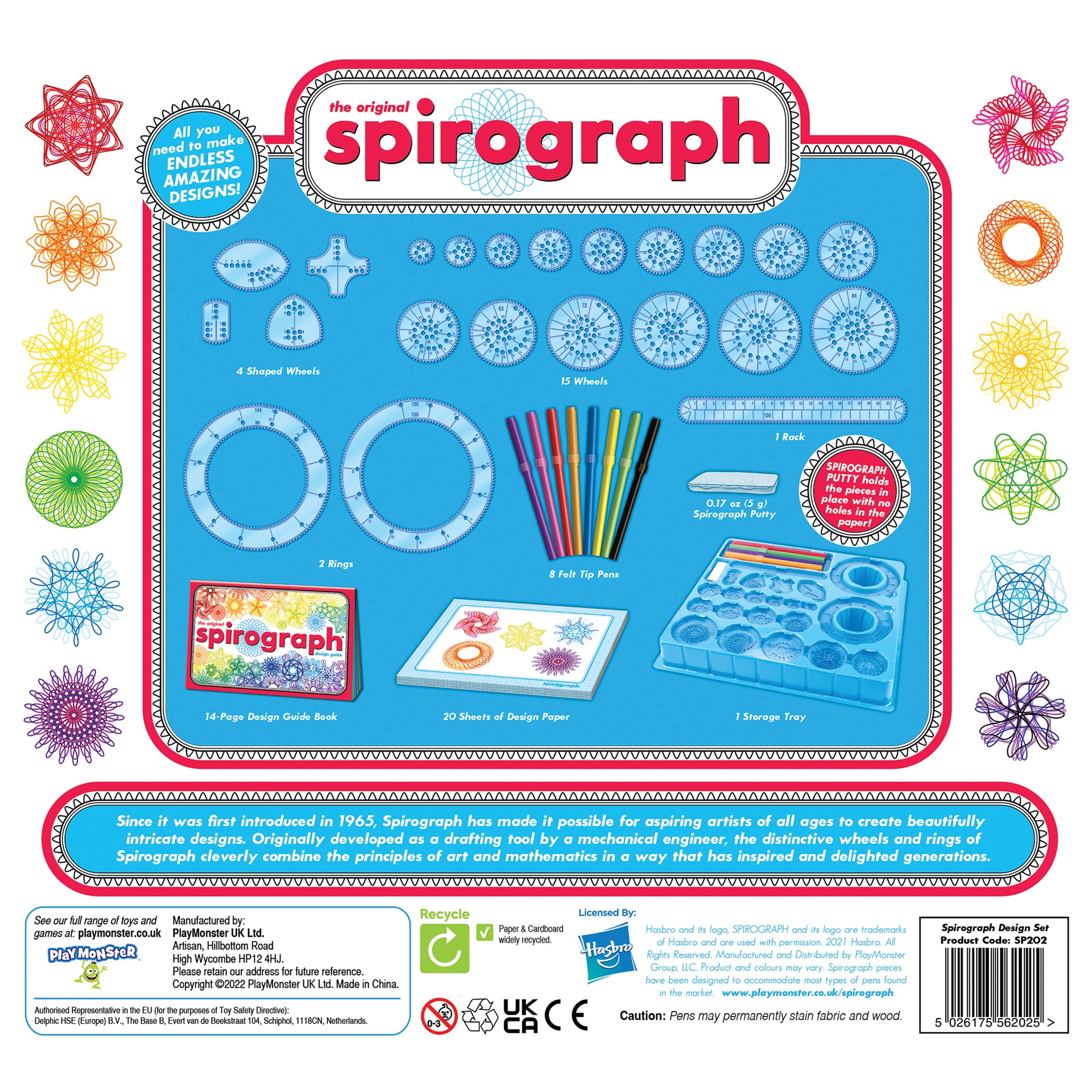 Set Creativ pentru Desen Spirograph cu Marker, PMSP202/1013Z