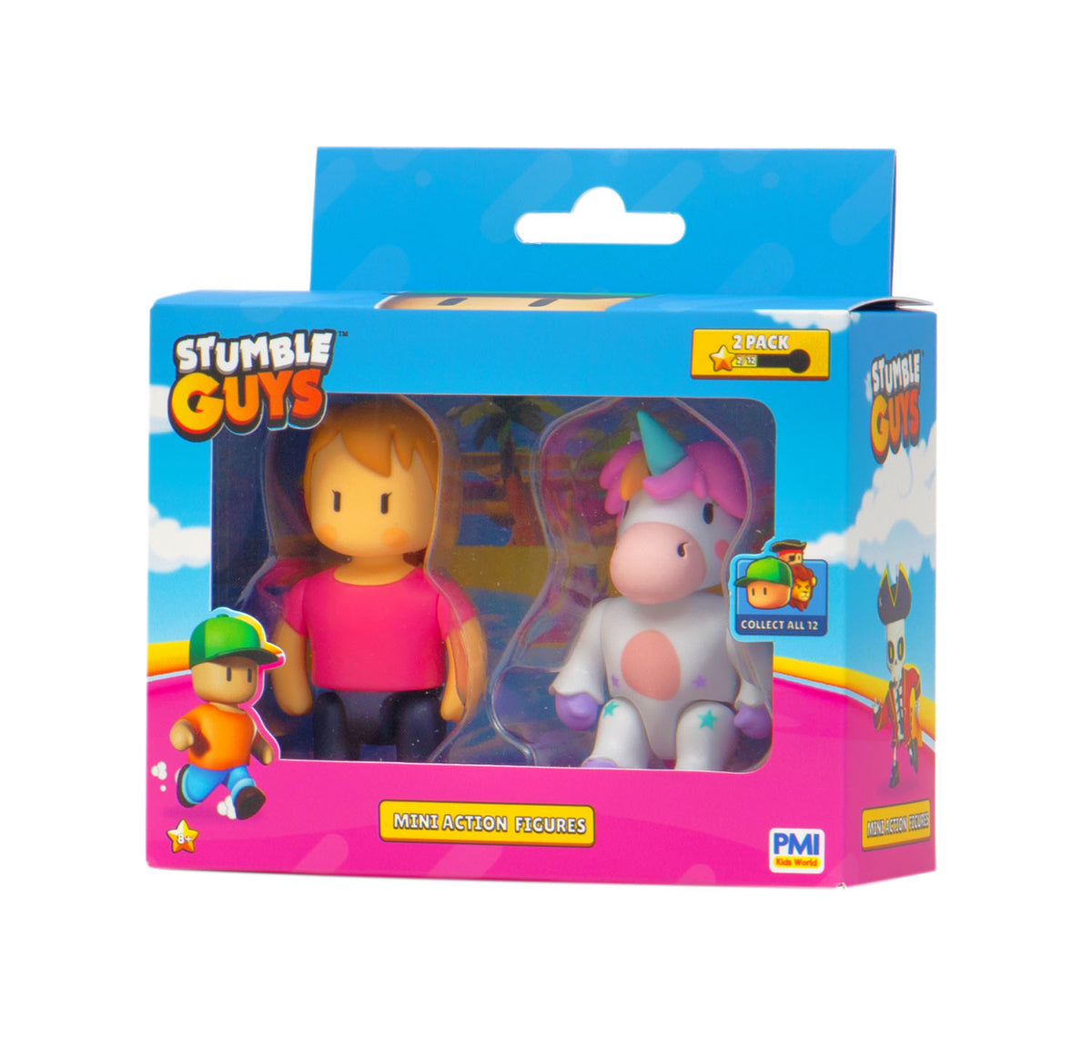 Set Figurine Stumble Guys 2 buc Mr Stumble Bluza Roz + Sprinkles, PMISG3002B