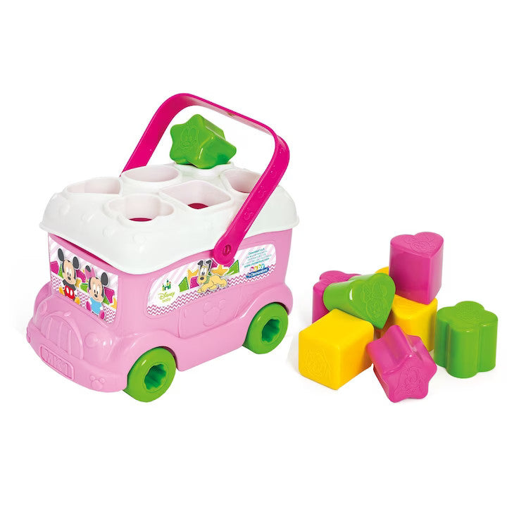 Jucarie de Sortat Clementoni Autobuz cu Forme - Disney Minnie Mouse,  CL14933