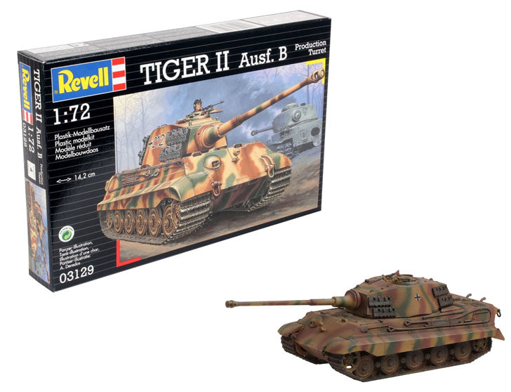Vehicul militar de construit Revell Tiger II Ausf B 144 piese 03129