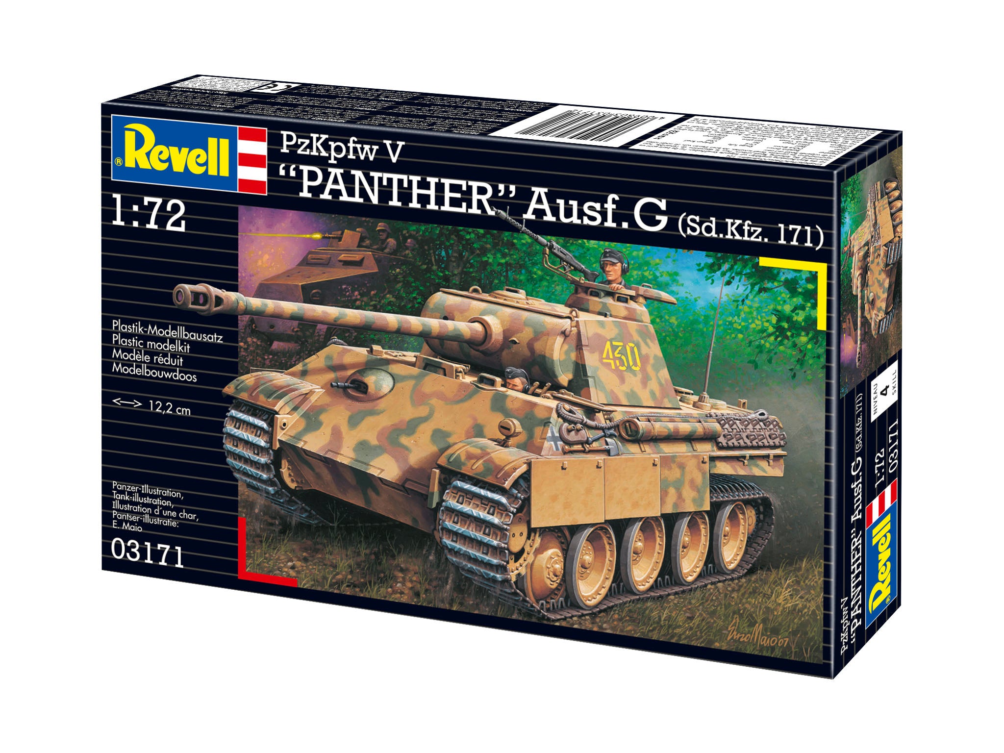 Vehicul Militar Revell Pzkpfw V Panther Ausf.G (Sd.Kfz. 171) Scara 1:72 Rev03171