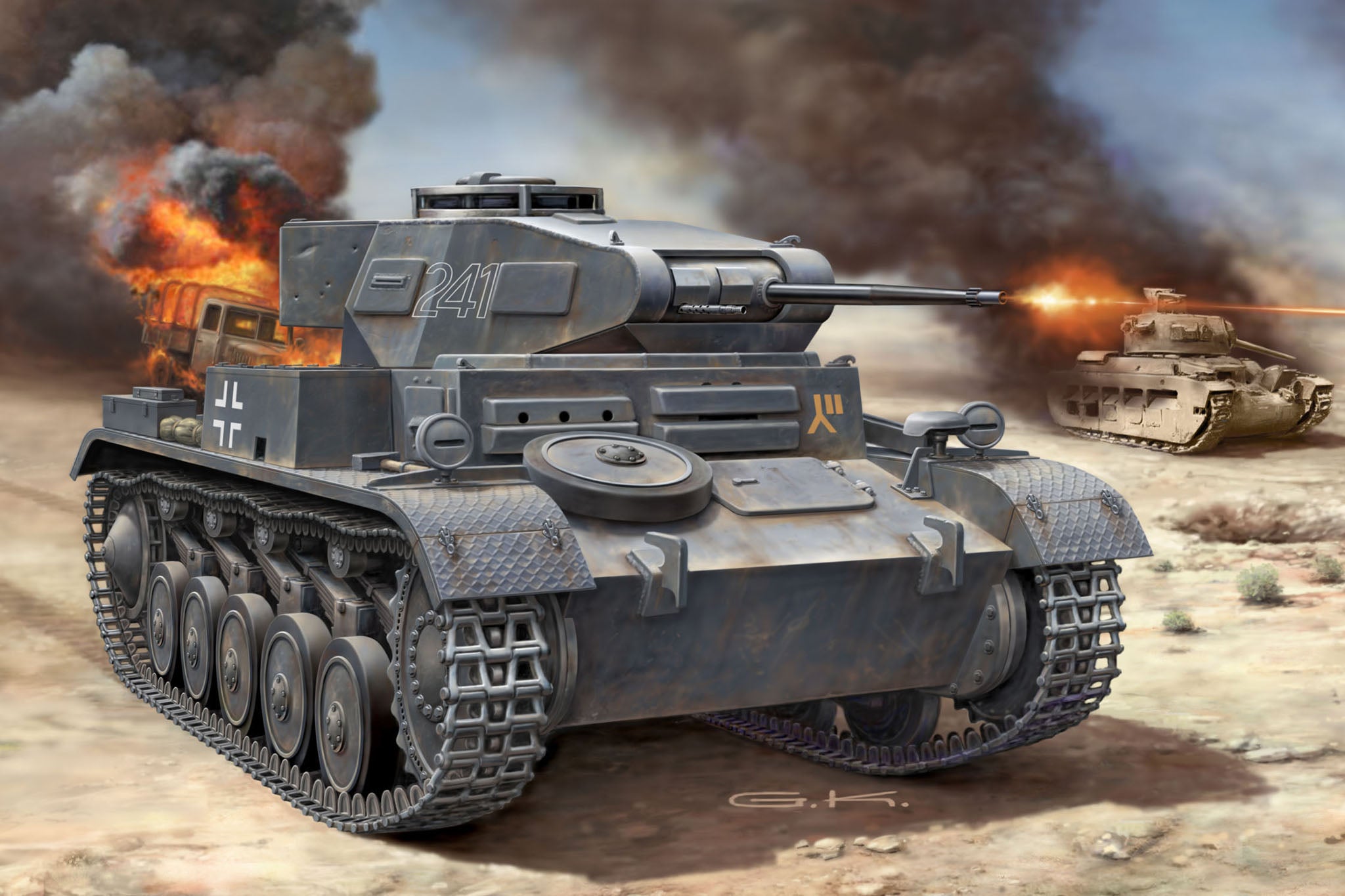 Vehicul Militar Revell Pzkpfw Ii Ausf. F Scara 1:76 Rev03229