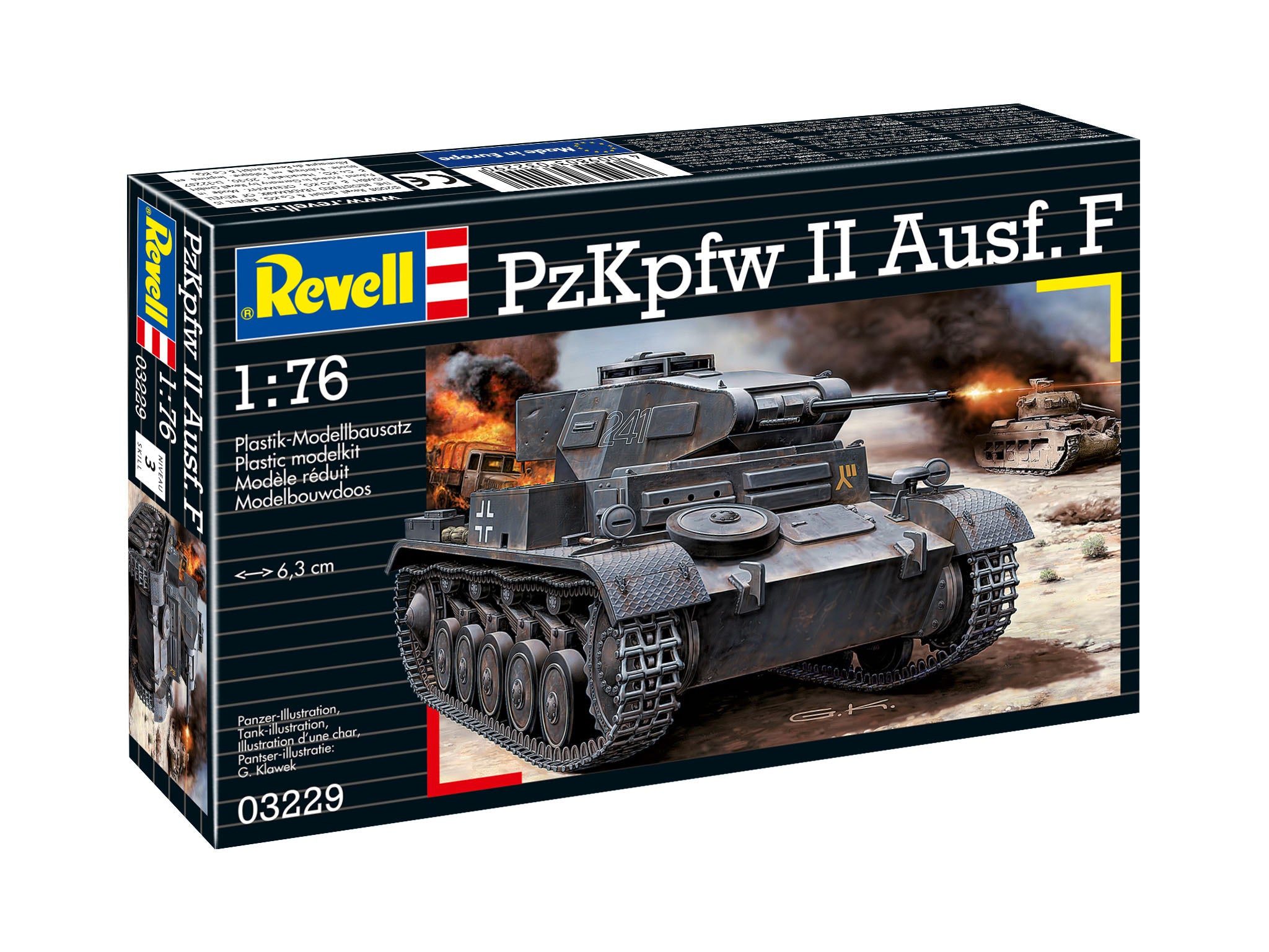 Vehicul Militar Revell Pzkpfw Ii Ausf. F Scara 1:76 Rev03229