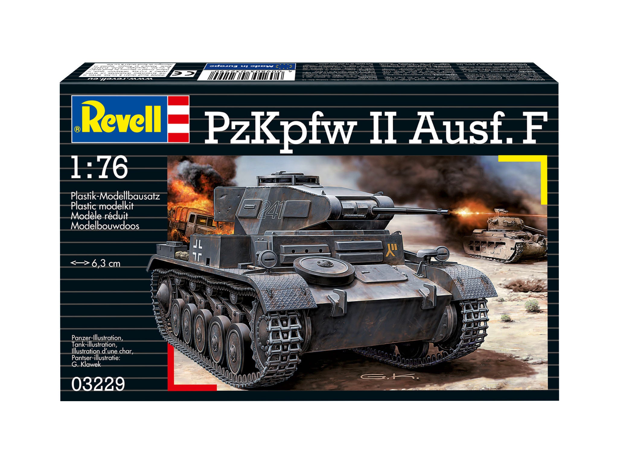 Vehicul Militar Revell Pzkpfw Ii Ausf. F Scara 1:76 Rev03229
