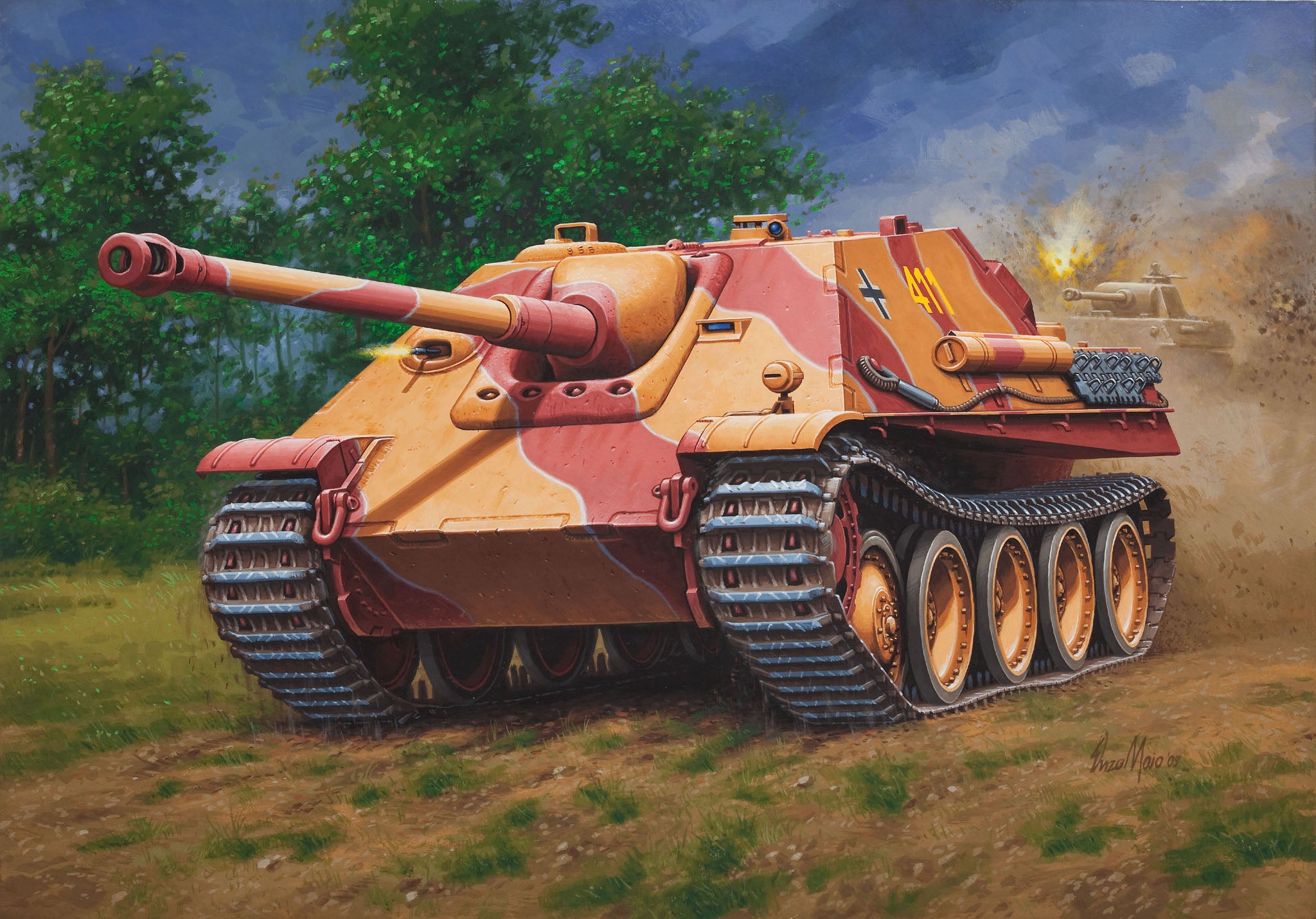 Vehicul Militar Revell Sd.Kfz. 173 Jagdpanther Scara 1:76 Rev03232