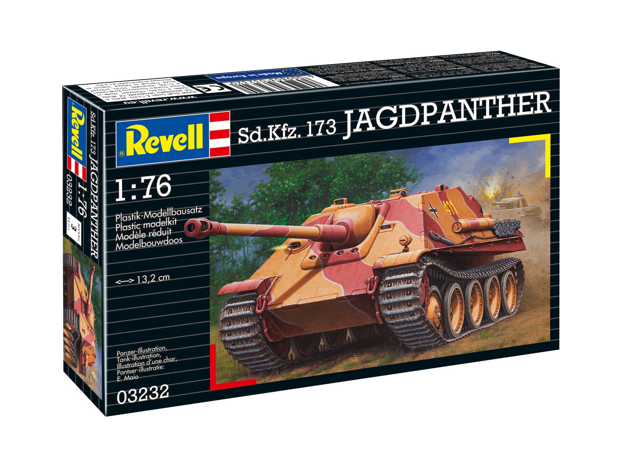 Vehicul Militar Revell Sd.Kfz. 173 Jagdpanther Scara 1:76 Rev03232