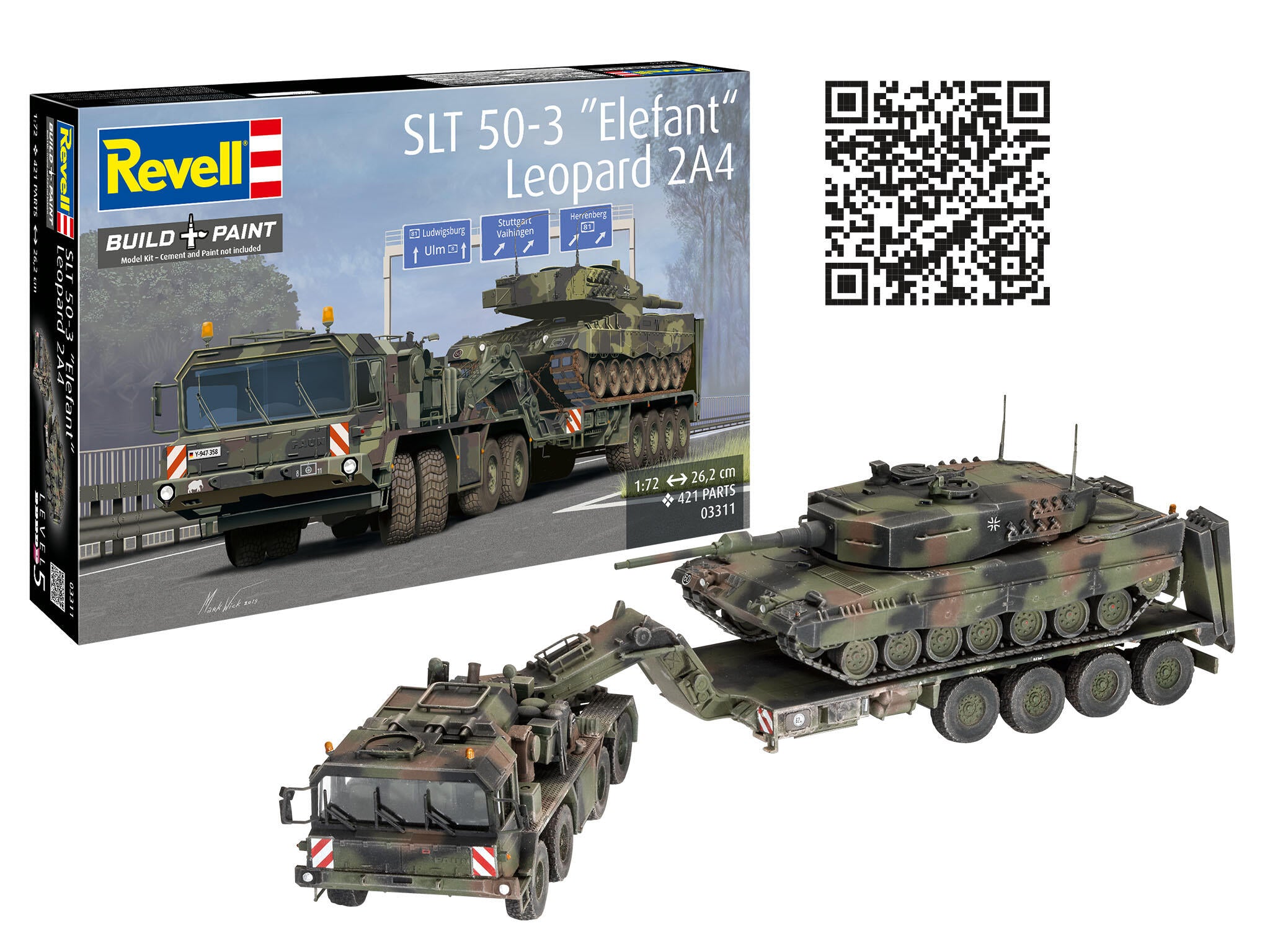 Revell Vehicul Militar  Slt 50-3 Elefant & Leopard 2A4 Rev03311