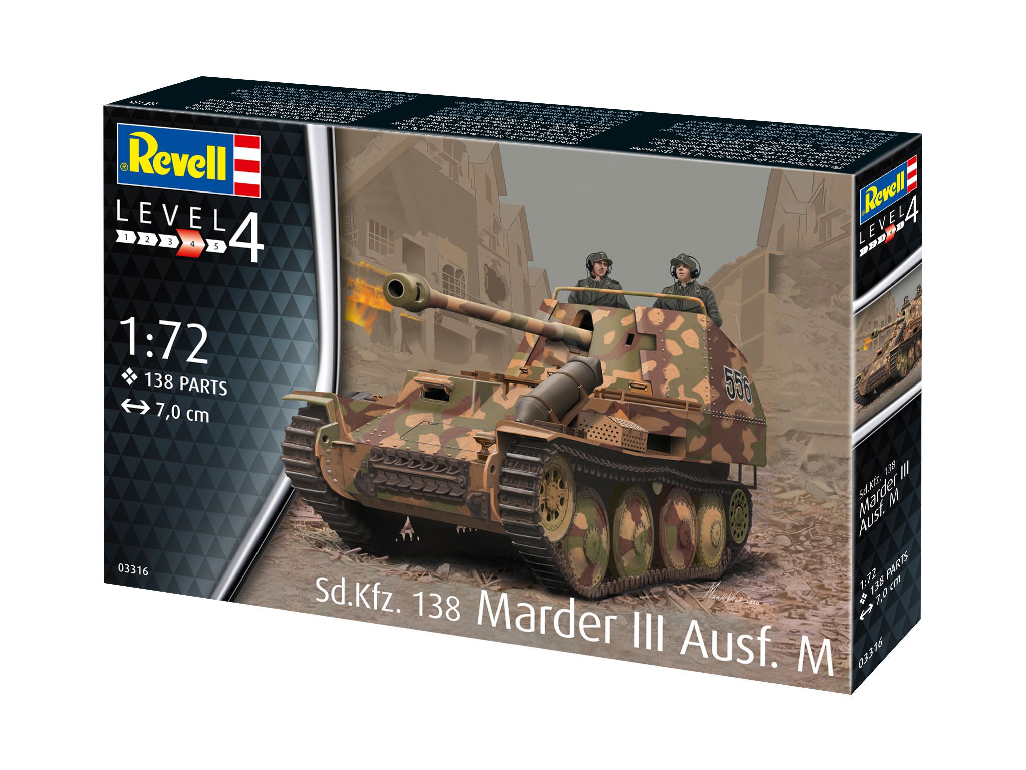 Vehicul Militar Revell Sd.Kfz. 138 Marder Iii Ausf. M Scara 1:72 Rev03316