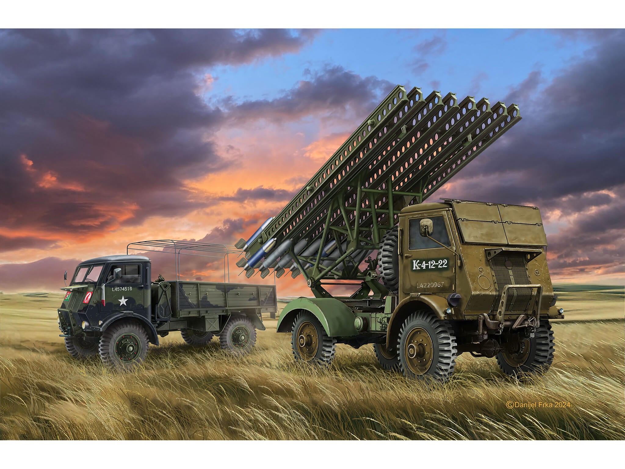 Set Macheta Revell Vehicul Militar W.O.T. 8 Bm-13-16 Katiusa/Cargo Scara 1:35 Rev03338