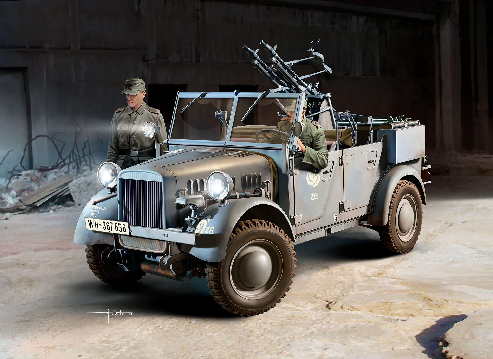 Vehicul Militar Revell Le. Gl. Einheits-Pkw 4 Scara 1:35 Rev03339