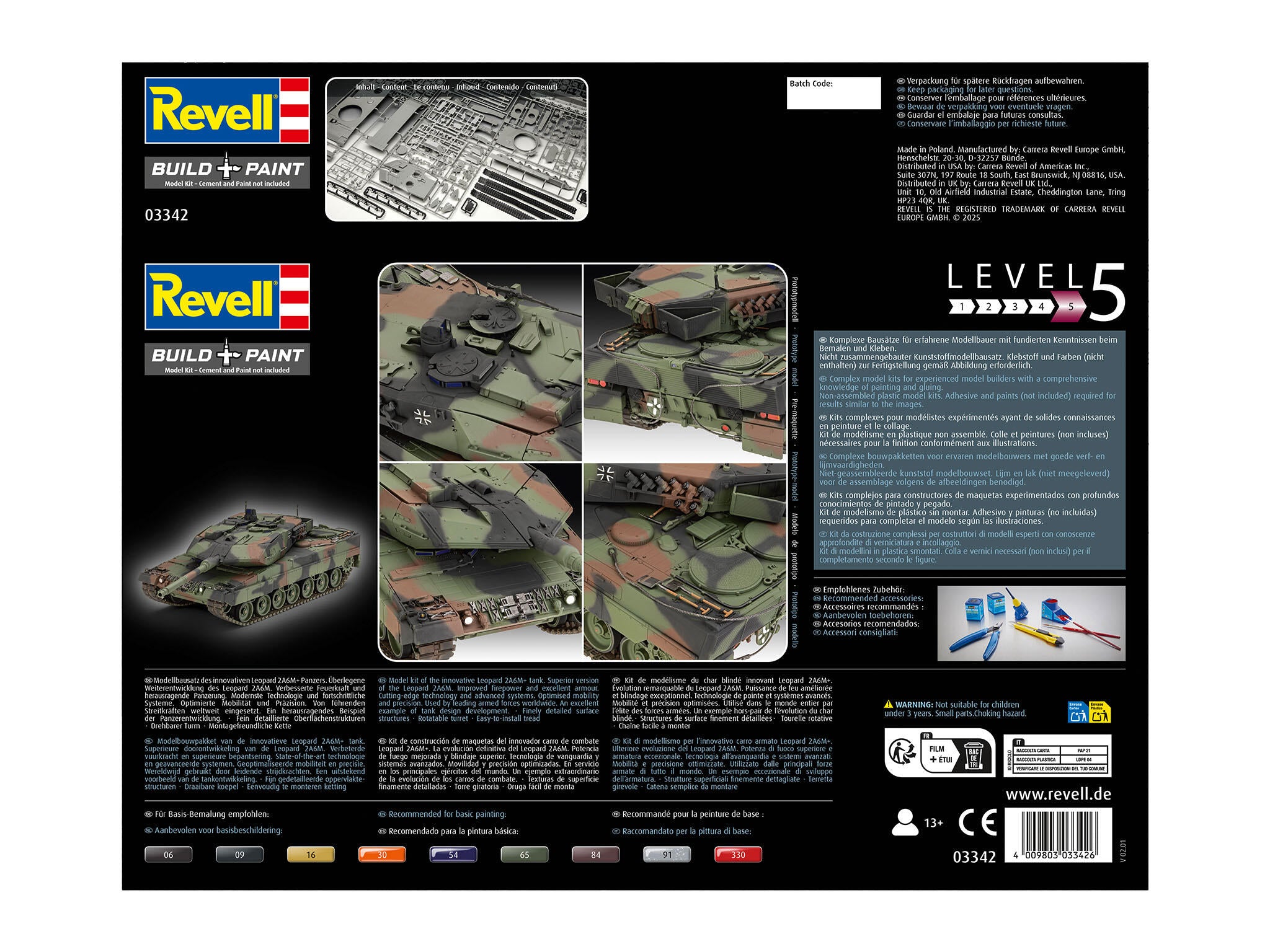 Revell Set Macheta Revell Vehicul Militar Leopard 2 A6M Scara 1:35 Rev03342